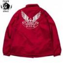 PAWN EMBLEM COACH JACKET 92002 BLACK/RED/GRAY(パウン・ウィングエンブレムコーチジャケット・ブラック/レッド/グレー)