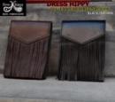 DRESS HIPPY FRINGE LEATHER SACOCHE BLACK/BROWN(ドレスヒッピー・フリンジレザーサコッシュ・ブラック/ブラウン)