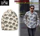 DRESS HIPPY FLAMINGO L/S HAWAIIAN SHIRT IVORY BEIGE(ドレスヒッピー・フラミンゴロングスリーブハワイアンシャツ・アイボリーベージュ)