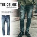 CRIMIE BORN RUDE GARAGE USED JAPANESE SELVEDGE DENIM TAPERED JEANS  INDIGO(クライミー・ボーンルードガレージユーズドジャパンーズセルビッチデニムテーパードジーンズ・インディゴ)