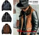 CRIMIE B3 MOUTON LEATHER JACKET BLACK/NAVY/BROWN(クラミー・B3ムートンレザージャケット・ブラック/ネイビー/ブラウン)