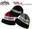 CUT RATE LOGO KNIT CAP ・BLACK/RED・BLACK・BLACK/GRAYト(カットレイト・ロゴニットキャップ・ブラック/レッド・ブラック・ブラック/グレー)