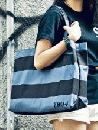 Provider Prisoner Tote Bag BLACK×GRAY(プロバイダー・プリズナートートバッグ・ブラック×グレー)