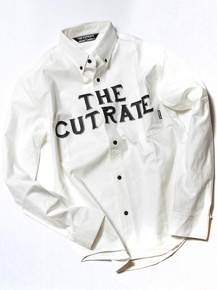 【SALE 30%OFF】 CUTRATE L/S OXFORD B,D SHIRT.WHITE(カットレート・オックスフォードボタンダウンシャツ・ホワイト)