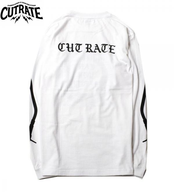 CUTRATE  CAN YOU PARTY L/S T-SHIRT WHITE(カットレート・キャンユーパーティーロングスリーブTシャツ・ホワイト)