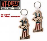 AT-DIRTY NO.1 RABBIT KEYHOLDER(アットダーティー・NO.1ラビットキーホルダー )