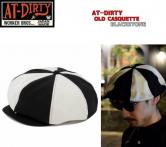 AT-DIRTY　OLD CASQUETTE BLACK2TONE(アットダーティー・オールドキャスケット・ブラックツートン)