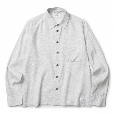 CRIMIE DOT PAISELY LONG SLEEVE SHIRT BROWN/WHITE(クラミー・ドットペイズリーロングスリーブシャツ・ブラウン/ホワイト)