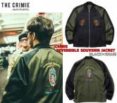 CRIMIE REVERSIBLE SOUVENIR JACKET BLACK×KHAKI(クラミー・リバーシブルスーベニアジャケット・ブラック×カーキ)