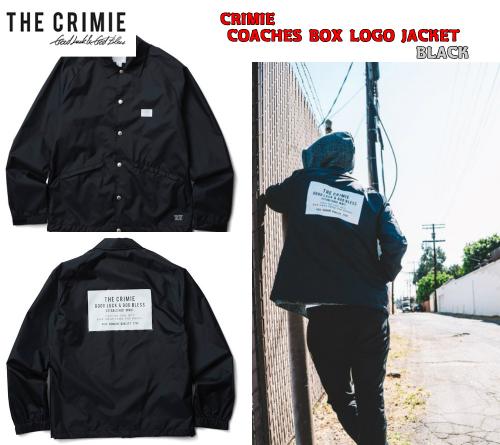 CRIMIE COACHES BOX LOGO JACKET BLACK(クラミー・BOX LOGOコーチ ...