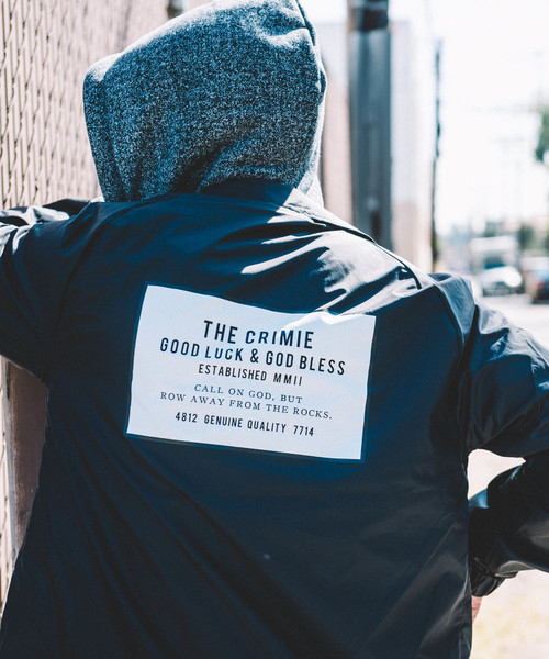 CRIMIE COACHES BOX LOGO JACKET BLACK(クラミー・BOX LOGOコーチ ...