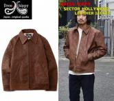 DRESS HIPPY SECTOR HOLLYWOOD LEATHER JACKET  BROWN(ドレスヒッピー・セクターハリウッドレザージャケット・ブラウン)