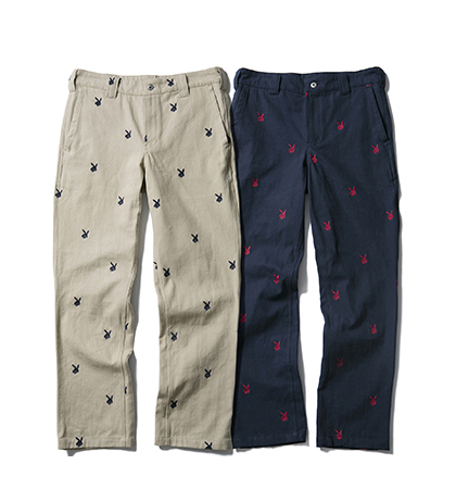 FUCT SSDD DEATHBUNNY CHINO TROUSERS 48704 BEIGE/NAVY(ファクト 