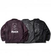 FUCT SSDD O.G.BEAR COACH JACKET 48009 BLACK/BURGUNDY/GRAY(ファクト・O.G.BEARコーチジャケット・ブラック/バーガンディー/グレー)