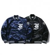 FUCT SSDD FIRST DIVISION SATIN JACKET 48008 BLACK/NAVY(ファクト・ファーストダビットソンサテンジャケット・ブラック/ネイビー)