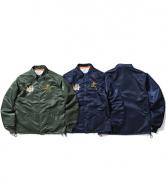 【SALE 30%OFF】FUCT SSDD TIGER COACH JACKET  OLIVE/NAVY(ファクト・タイガーコーチジャケット・オリーブ/ネイビー)