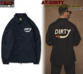 AT-DIRTY DIRTY FIRE COACH JACKET BLACK(アットダーティー・ダーティーファイアコーチジャケット・ブラック)