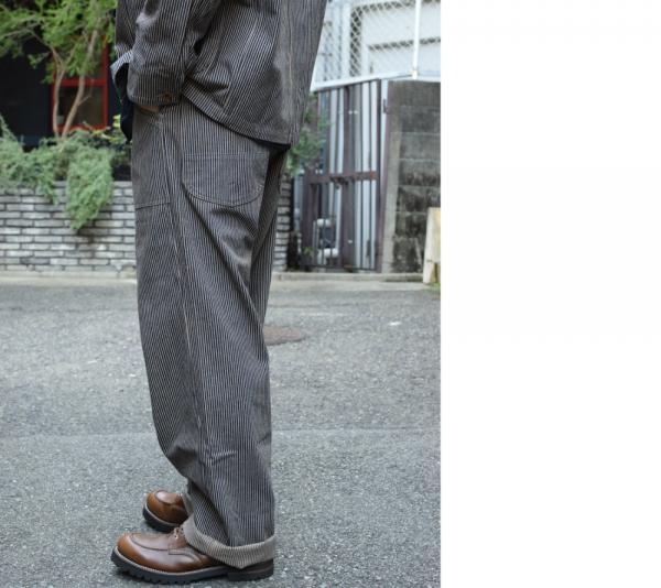 AT-DIRTY WORKERS PANTS BROWN HICKORY(アットダーティ-・ワーカーズ
