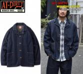 AT-DIRTY WORKERS JACKET BROWN DENIM (アットダーティ-・ワーカーズジャケット・ブラウンデニム)