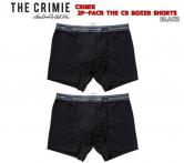 CRIMIE 2P-PACK THE CR BOXER SHORTS BLACK(クラミー・2枚セットTHE CRボクサーパンツ・ブラック)