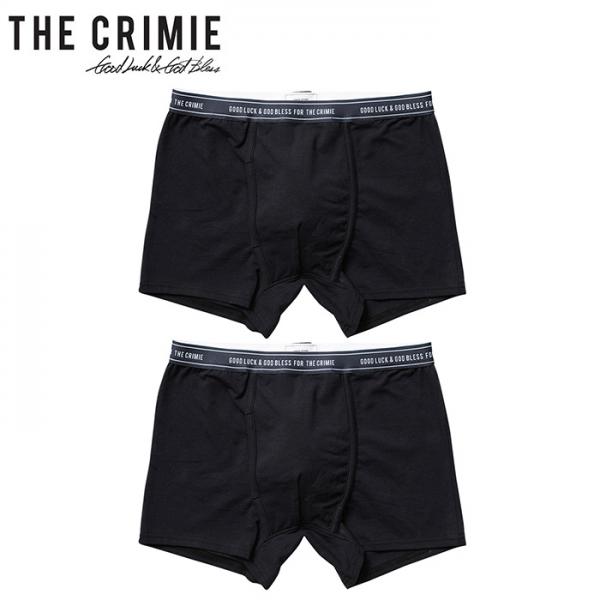 CRIMIE 2P-PACK THE CR BOXER SHORTS BLACK(クラミー・2枚セットTHE CRボクサーパンツ・ブラック)