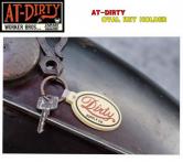 AT-DIRTY OVAL KEY HOLDER(アットダーティー・オーバルキーホルダー )