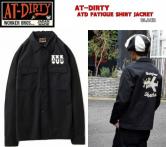AT-DIRTY ATD FATIGUE SHIRT JACKET BLACK(アットダーティー・ATDファティィーグシャツジャケット・ブラック)
