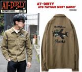 AT-DIRTY ATD FATIGUE SHIRT JACKET KHAKI(アットダーティー・ATDファティィーグシャツジャケット・カーキ)