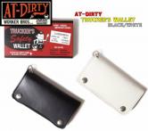 AT-DIRTY TRUCKER'S WALLET BLACK/WHITE(アットダーティー・トラッカーウォレット・ブラック/ホワイト)