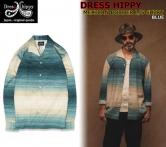 DRESS HIPPY MEXICAN BORDER L/S SHIRT BLUE(ドレスヒッピー・メキシカンボーダーロングスリーブシャツ・ブルー)