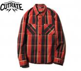 CUTRATE L/S CHECK SHIRT RED(カットレイト・ロングスリーブチェックシャツ・レッド)