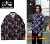 DRESS HIPPY TIGER L/S HAWAIIAN SHIRT PURPLE(ドレスヒッピー・タイガーロングスリーブハワイアンシャツ・パープル)