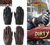 AT-DIRTY SHORTY GLOVE  BLACK/BROWN(アットダーティー・ショーティーグローブ・ブラック/ブラウン)