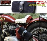 CREEK MOTORCYCLE×AT-DIRTY LEATHER PLAIN TOOL BAG  BLACK(クリークモーターサイクル×アットダーティー・レザープレーンツールバッグ・ブラック)