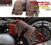 CREEK MOTORCYCLE×AT-DIRTY LEATHER FRINGE TOOL BAG   BROWN(クリークモーターサイクル×アットダーティー・レザーフリンジツールバッグ・ブラウン)