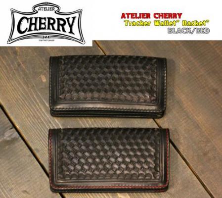 SALE 20%OFF】ATELIER CHERRY Tracker Wallet”Basket”BLACK/RED