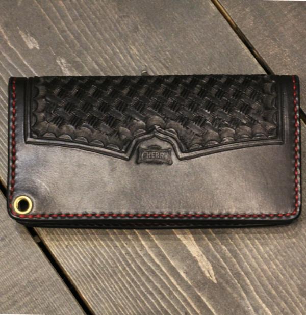 SALE 20%OFF】ATELIER CHERRY Tracker Wallet”Basket”BLACK/RED