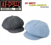 AT-DIRTY CLASSIC CASQUETTE BLACK/SAX(アットダーティー・クラッシックキャスケット・ブラック/サックス)