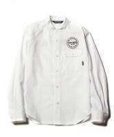 CUTRATE  L/S BAND COLLAR WORK SHIRT WHITE(カットレイト・ロングスリーブバンドカラーワークシャツ・ホワイト)