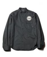 CUTRATE  L/S BAND COLLAR WORK SHIRT GRAY(カットレイト・ロングスリーブバンドカラーワークシャツ・グレー)