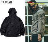 CRIMIE STAR STRIPE PARKA  BLACK/KHAKI(クラミー・スターストライプパーカー・ブラック/カーキ)