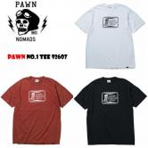 【SALE 40%OFF】　PAWN NO.1 TEE 92607 BLACK/WHITE/RED(パウン・ナンバー1半袖Tシャツ・ブラック/ホワイト/レッド)
