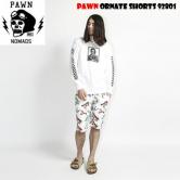 PAWN ORNATE SHORTS 92202 WHITE(パウン・オリネイトショーツ・ホワイト)