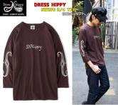 DRESS HIPPY SWING 3/4 TEE BURGUNDY(ドレスヒッピー・スイング7分袖Tシャツ・バーガンディー)