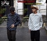 DRESS HIPPY DH-HEART L/S SHIRT BLACK/NATURAL(ドレスヒッピー・DHハートロングスリーブシャツ・ブラック/ナチュラル)