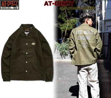 AT-DIRTY W.P COACH JACKET OLIVE(アットダーティー