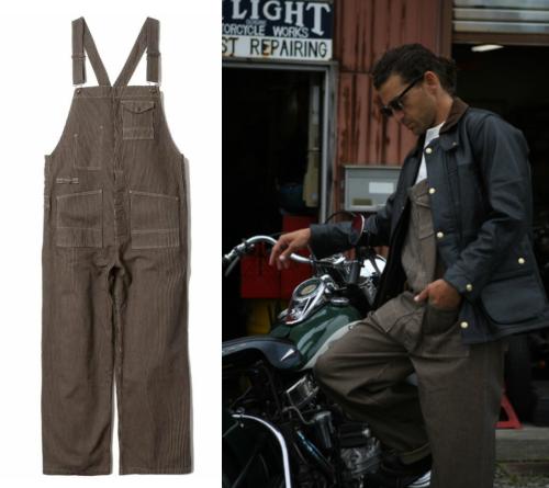 AT-DIRTY WORKERS ALL DENIM BROWN HICKORY(アットダーティ ...