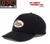 AT-DIRTY TRUCKER'S CAP  BLACK(アットダーティー・トラッカーズキャップ・ブラック)