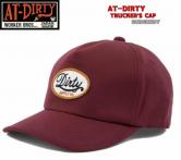 AT-DIRTY TRUCKER'S CAP BURGUNDY(アットダーティー・トラッカーズキャップ・バーガンディ)