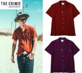 CRIMIE WASHABLE RAYON OPEN SHORT SHIRT RED・PURPLE(クライミー・ワァシャブルレーヨンオープン半袖シャツ・レッド/パープル)